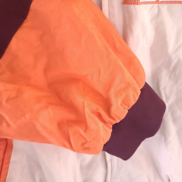 NEW Pretty Little Thing Off White Oversized Racer Bomber Jacket Snap Button Sz M - Picture 8 of 16